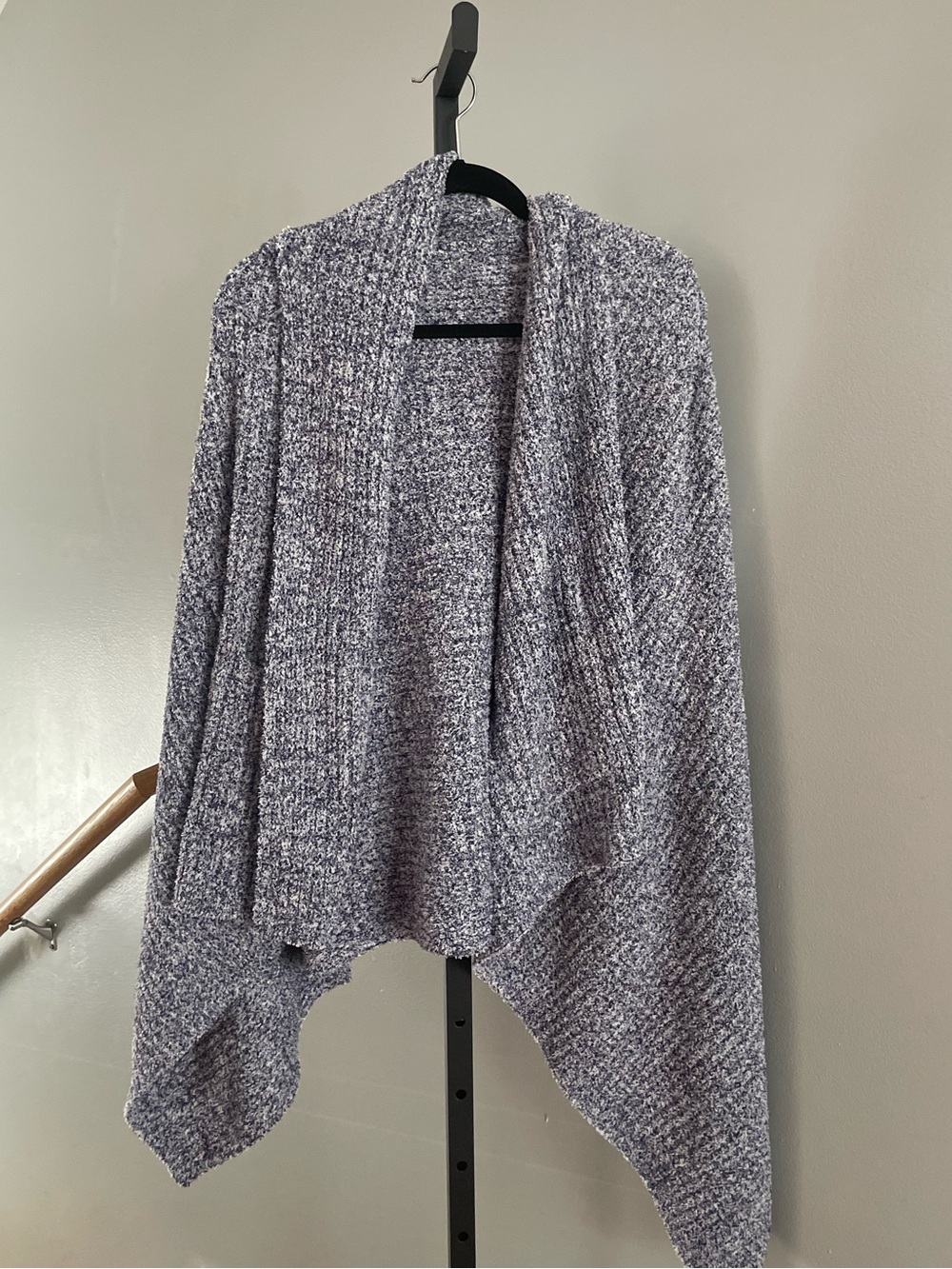 Softies Marshmallow Hoodie Lounge Blanket Shawl Grey One Size